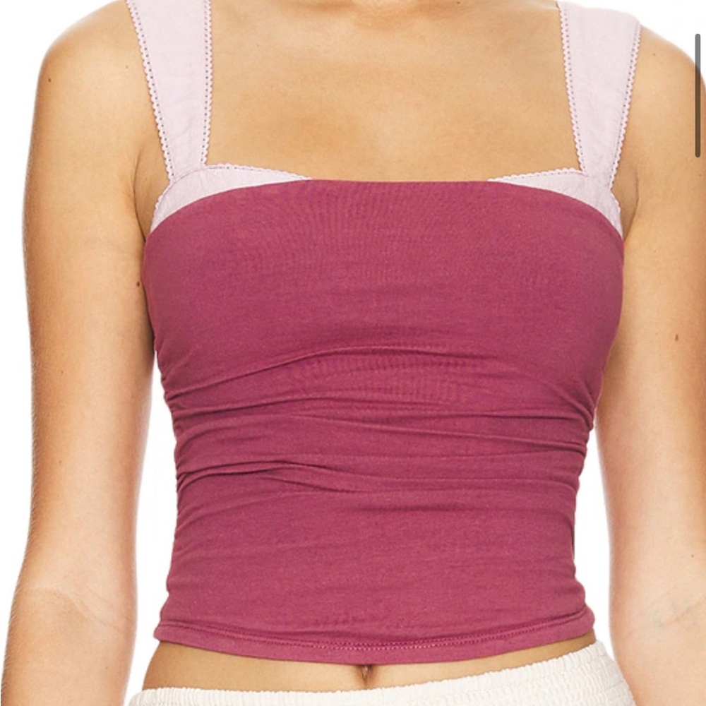 Women's Pink Sleeveless Top